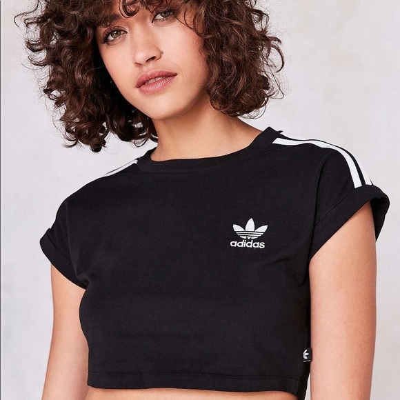 Women’s Adidas Originals Short Sleeve Cropped Top